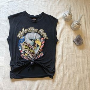Real Vintage Harley Davidson Muscle Tank